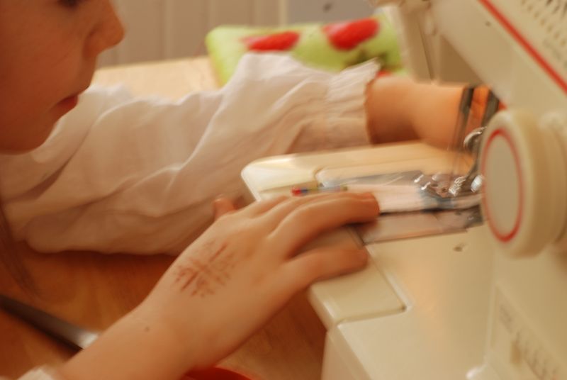 learning to sew