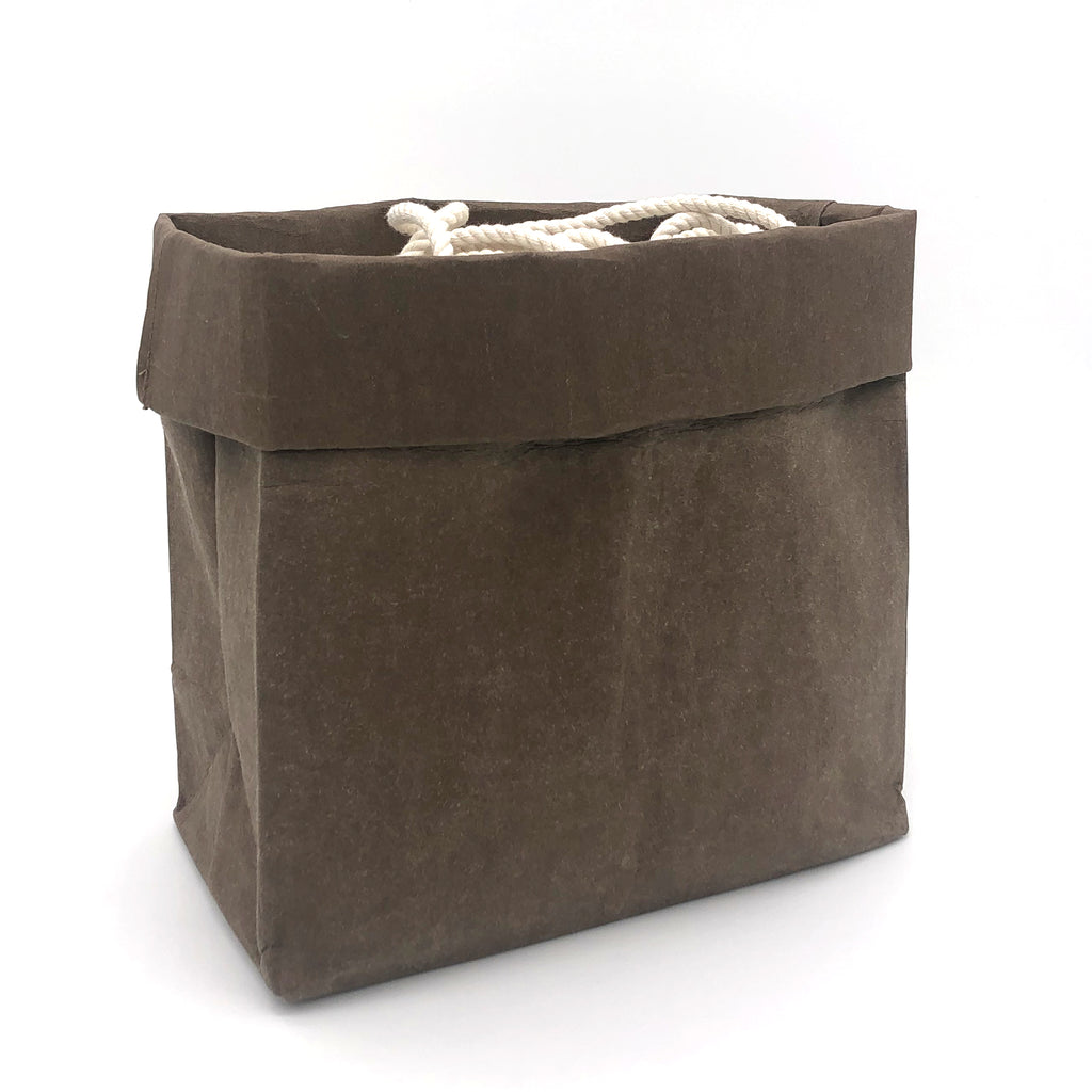 brown grocery bag folded down
