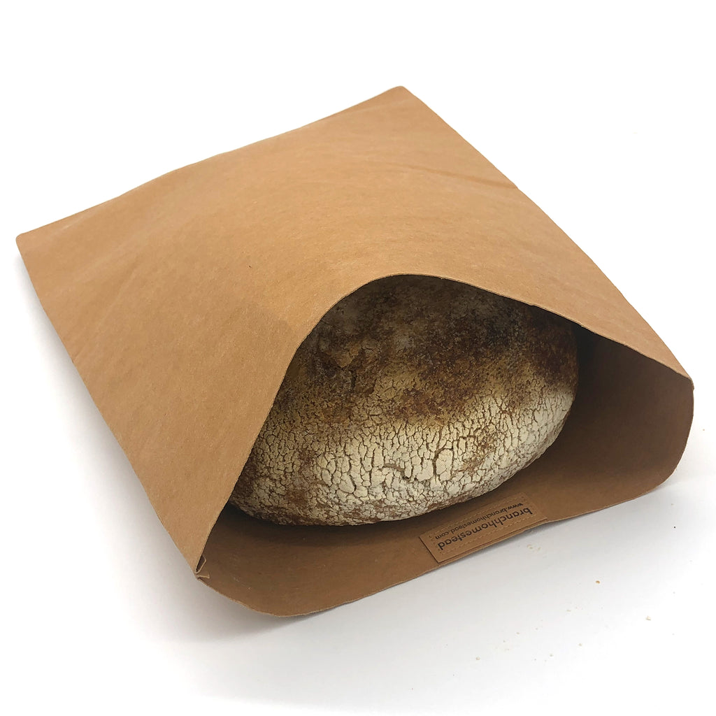 natural clutch / bread bag